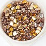 7.5x7.5 mm Ginkgo 27103CR Double Sided Apollo Gold x 10  g