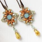 Sole earrings beading tutorial by Zuzi Hake