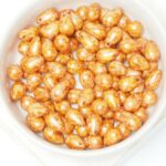 6x9 mm Glass drops Alabaster Orange Red Picasso x 50 pc(s)