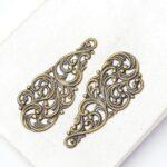 15x35 mm Antique bronze filigree  x 2 pc(s)