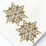 30x30 mm Antique bronze filigree La Dolce Vita x 2 pc(s)