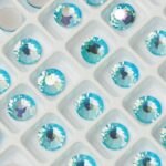 7 mm Preciosa Chaton Rose Aquamarine AB x 6 pc(s)