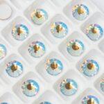 7 mm Preciosa Chaton Rose Light Colorado Topaz AB x 6 pc(s)