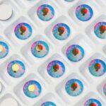 7 mm Preciosa Chaton Rose Red Velvet AB x 6 pc(s)