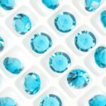 8 mm Preciosa Pure chaton Indicolite x 6 pc(s)