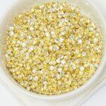 2.8 mm / ss10 Preciosa sew-on rhinestone Crystal in Gold-colored setting x 25 pc(s)