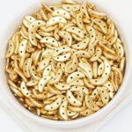 3x10 mm Crescent bead Matte - Metallic Flax x 10 g