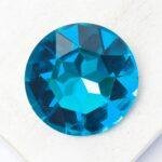 27 mm round glass cabochon Mediterranean blue x 1 pc(s)