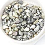 5x8 mm PaisleyDuo 00030-01670 Crystal Grey Rainbow x 10 g