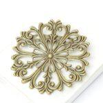 51 mm Ice Flower Brooch Antique bronze x 1 pc(s)