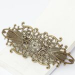 35x87 mm Waves  Hair Clip Antique bronze x 1 pc(s)