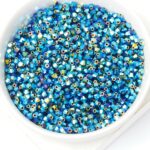 3 mm Preciosa bicone beads Jet AB 2X x 50 pc(s)