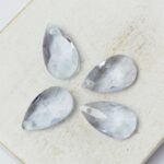 9.5x15 mm pear glass pendant Light Purple x 4 pc(s)