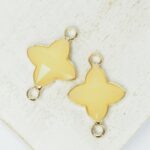 15x20 mm Star Crystal connector Champagne Yellow x 2 pc(s)