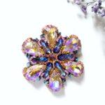 MOSAIC FLOWER pendant beading tutorial