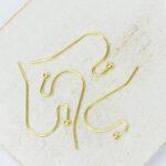 11x22 mm Simple earwire Gold-colored x 20 pc(s)