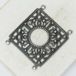 27x33 mm Historic Filigree Connector filigree Antique silver x 1 pc(s)