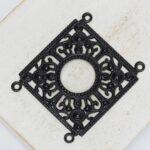 27x33 mm Historic Filigree Connector filigree Gunmetal x 1 pc(s)