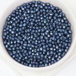 3 mm Fire-polished round beads 02010-25042 Alabaster Pastel Montana Blue x 100 pc(s)