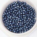 4 mm Fire-polished round beads 02010-25042 Alabaster Pastel Montana Blue x 60 pc(s)