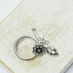 17x20 mm Lotus Root Toggle Clasp  Silver-colored x 1 pc(s)