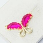 20.5x31 mm Elegant Butterfly connector Fuchsia x 1 pc(s)