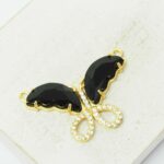 20.5x31 mm Elegant Butterfly connector Jet x 1 pc(s)