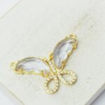 20.5x31 mm Elegant Butterfly connector Violet x 1 pc(s)