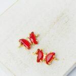 8x14 mm Petit Butterfly connector Light Siam x 2 pc(s)