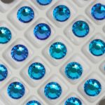 7 mm Preciosa Chaton Rose Crystal Bermuda Blue x 6 pc(s)