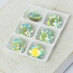 8 mm Preciosa chaton Chrysolite AB x 6 pc(s)