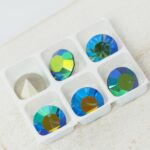 8 mm Preciosa chaton Montana AB x 6 pc(s)