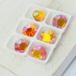 8 mm Preciosa chaton Sun AB x 6 pc(s)