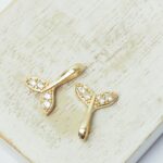 11.5x15 mm Mermaid Tails Charm  Gold-colored x 2 pc(s)