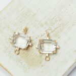 14x17 mm Rectangle Dream crystal connector Transparent x 2 pc(s)