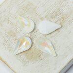 8x13 mm Pear glass cabochon Starshine x 4 pc(s)