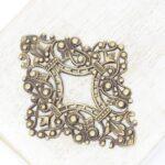 36x44 mm Cecile Filigree  Antique bronze x 1 pc(s)