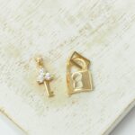 8x14 mm Secret key Charm  Gold-colored x 1 pc(s)