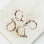 10x13 mm  leverback earring Antique copper  x 4 pc(s)