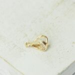 5x8 mm  Three Stone Luxury pendant holder in one Gold-colored x 2 pc(s)