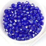 6 mm Preciosa bicone beads Cobalt Blue x 25 pc(s)