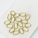 6x10 mm  Oval Connector Raw  x 5 g