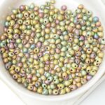 3.4 mm Miyuki Drop beads 2035 Metallic Khaki Iris x 15 g