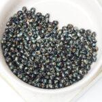 3.4 mm Miyuki Drop beads 4511 Picasso Smoky Black Matte x 15 g