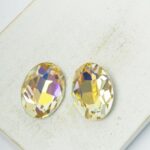13x18 mm Oval glass cabochon Paradise Shine x 2 pc(s)
