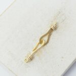 4x32 mm Winter Tale Hook Clasp  Gold-colored x 1 pc(s)