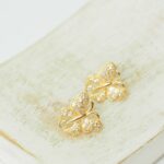 11 mm Luxury Butterfly earstud  Gold-colored  x 2 pc(s)