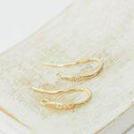 2x21 mm Elegant Cubic zirconia earinghook  Gold-colored  x 2 pc(s)