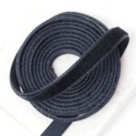 6 mm Velvet Ribbon Black Magic x 5 m