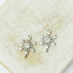 10x15 mm Snowflake connector Silver-colored x 2 pc(s)